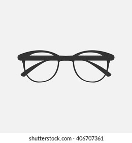 glasses icon vector, solid illustration, pictogram isolated on white