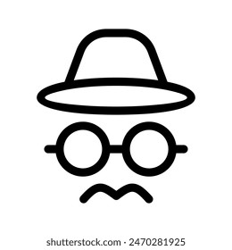 Glasses Icon Vector Symbol Design Illustration