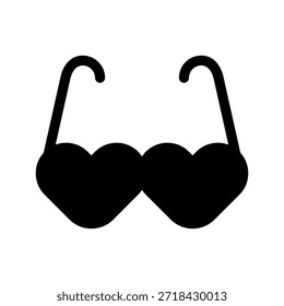 Ilustración de diseño de símbolo de Vector de icono de gafas