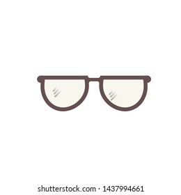 glasses icon vector, symbol illustration.