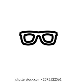 glasses icon vector template design