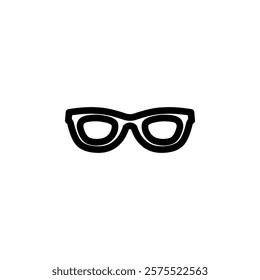 glasses icon vector template design