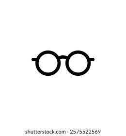 glasses icon vector template design