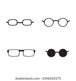 glasses icon vector template illustration logo design