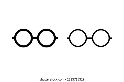 Glasses icon vector for web and mobile app. Glasses sign and symbol