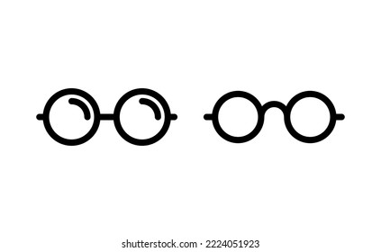 Glasses icon vector for web and mobile app. Glasses sign and symbol