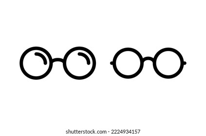 Glasses icon vector for web and mobile app. Glasses sign and symbol