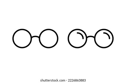 Glasses icon vector for web and mobile app. Glasses sign and symbol