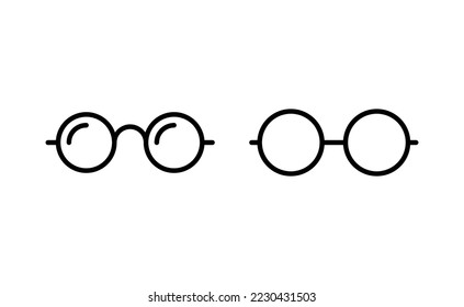Glasses icon vector for web and mobile app. Glasses sign and symbol