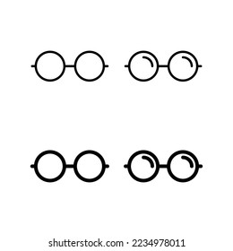 Glasses icon vector for web and mobile app. Glasses sign and symbol