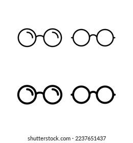 Glasses icon vector for web and mobile app. Glasses sign and symbol