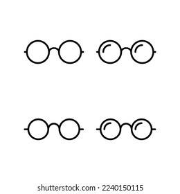 Glasses icon vector for web and mobile app. Glasses sign and symbol