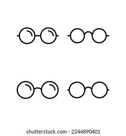 Glasses icon vector for web and mobile app. Glasses sign and symbol