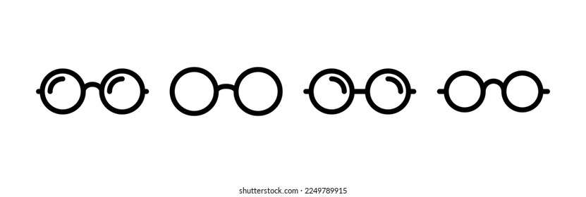 Glasses icon vector for web and mobile app. Glasses sign and symbol