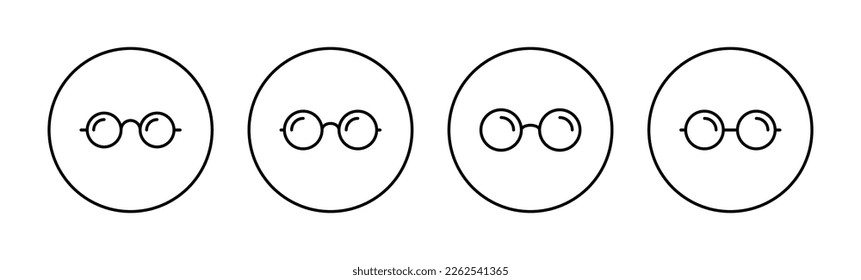 Glasses icon vector for web and mobile app. Glasses sign and symbol