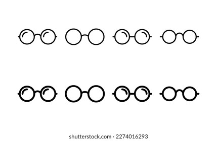 Glasses icon vector for web and mobile app. Glasses sign and symbol