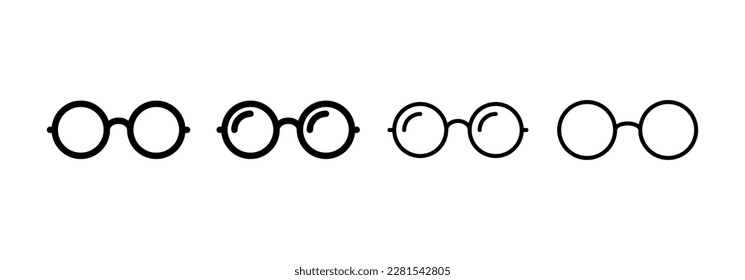 Glasses icon vector for web and mobile app. Glasses sign and symbol