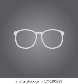 Vector de icono de gafas.Icono de gafas ópticas.Icono de anteojos.