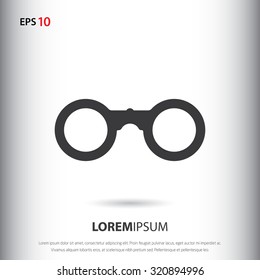 Glasses icon for web and mobile