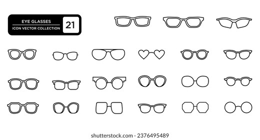 gafas, icono, que se pueden editar y cambiar fácilmente, plantilla moderna de logotipo gráfico vectorial.