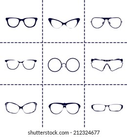 Glasses icons