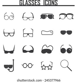 Glasses icons