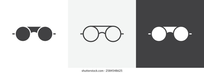 Glasses icons graphics pack vectors.