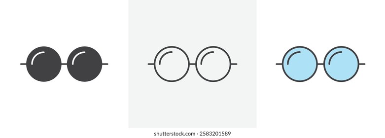 Glasses icons pack for website designs