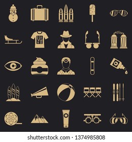 Glasses icons set. Simple set of 25 glasses vector icons for web for any design