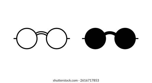 Glasses icons set for website design