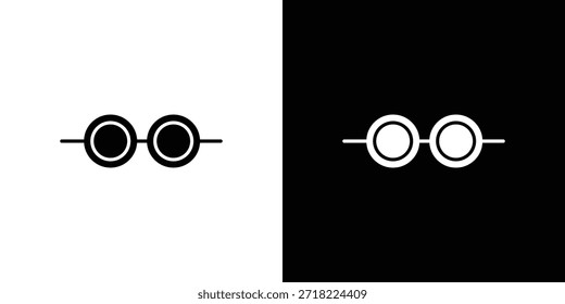 Ícones de óculos. Pixels de símbolo de ilustração de modelo de vetor perfeitos