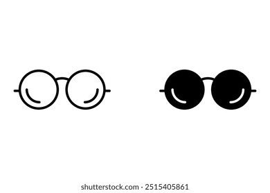 glasses icon.symbol for mobile concept and web design. vector illustration