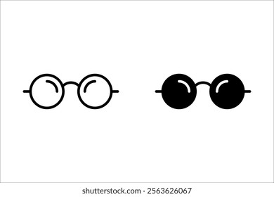 glasses icon.symbol for mobile concept and web design. vector illustration on white background