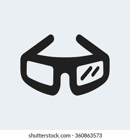 glasses icon.vector illustration.