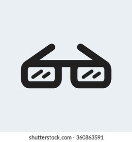 glasses icon.vector illustration.