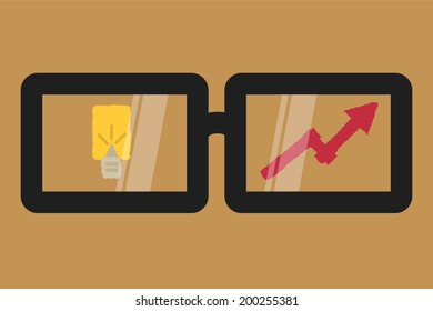 glasses, idea concept