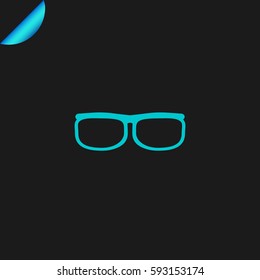 glasses iicon illustration isolated vector sign symbol