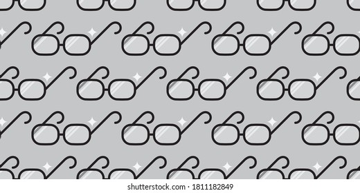 Glasses illustration background. Seamless pattern.Vector.