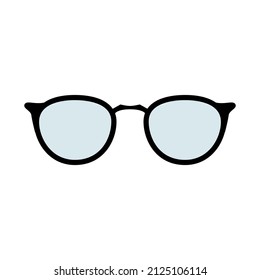 Glasses illustration on transparent background