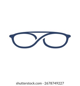 Brille unendlich abstrakte Logo modernen Stil