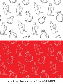Glasses in ink hand drawn style. isolated on white. 100% hand drawn vector image.