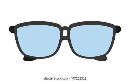 glasses isolated icon design, vector illustration  graphic 