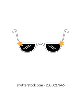 glasses isolated on white background. illustration vector