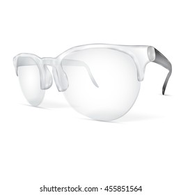 Glasses. Isolated on white background. Vector illustration.