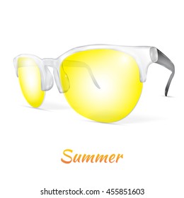 Glasses. Isolated on white background. Vector illustration.