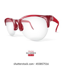 Glasses. Isolated on white background. Vector illustration.
