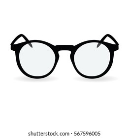 Glasses isolated on white background. Vector illustration