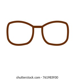 Glasses isolated on white background, Vector illustration