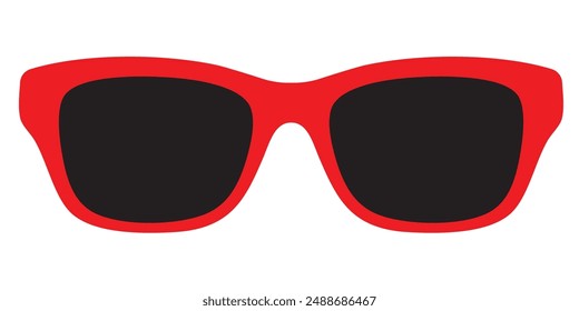 Glasses isolated on white vector illustration