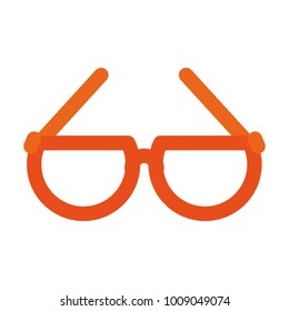 Glasses isolated symbol